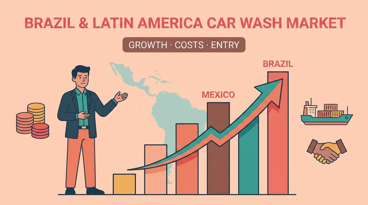 Brazil and Latin America car wash equipment market growth, costs, and entry | brazil car wash equipment market