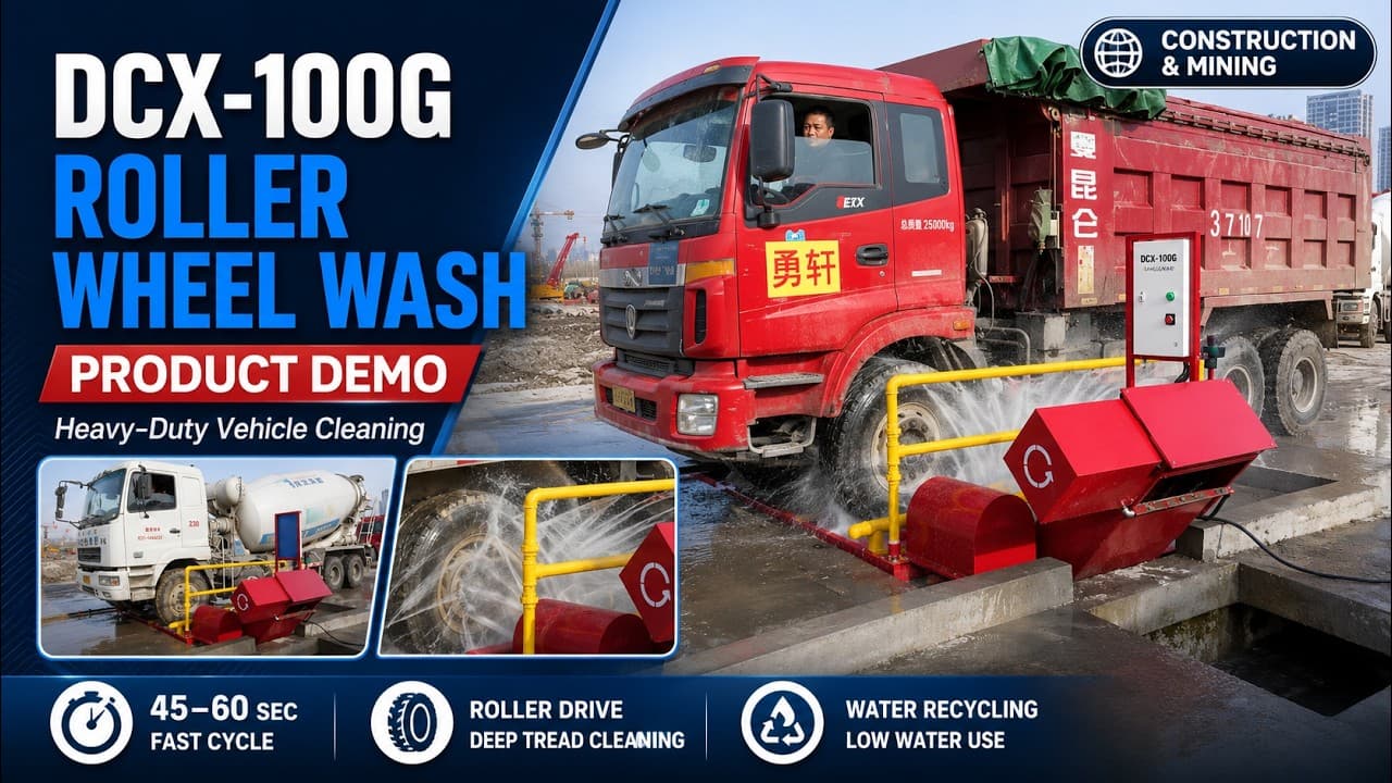HyTian DCX-100G Roller Wheel Wash | Heavy Truck Cleaning Demo